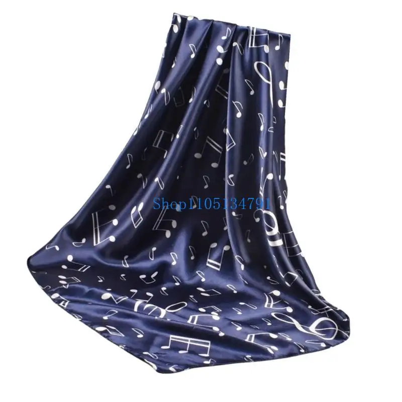 98km Large Scarf Musical Note Shawl for Male Women Multifunctional Head Scarf Unisex Versatile Outdoor Scarf Shawl Daily Wear