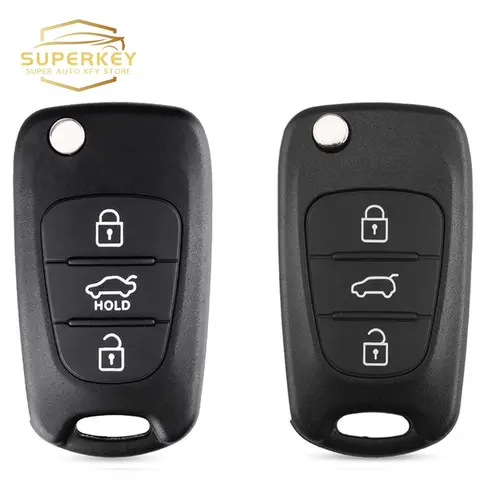 현대 I20 I30 IX35 I35 기아 K2 K5 리오 3 Picanto Ceed Cerato Sportage 플립 원격 자동차 키 쉘 케이스 3 버튼