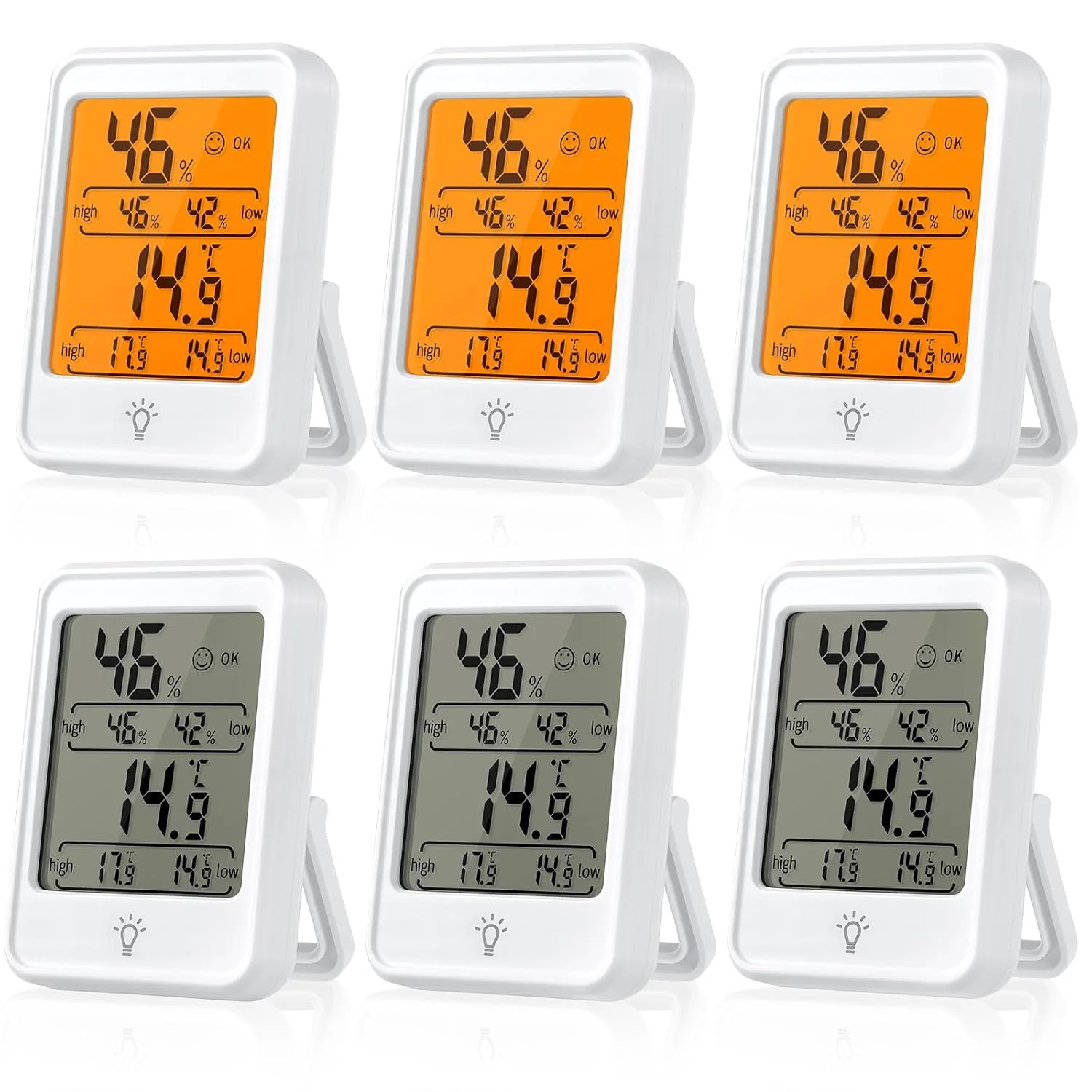 Easy Suction Cup Installation,Indoor Weather Station,Thermo-Hygrometer,Room Thermometer Digital Indoor Hygrometer Monitor Temper