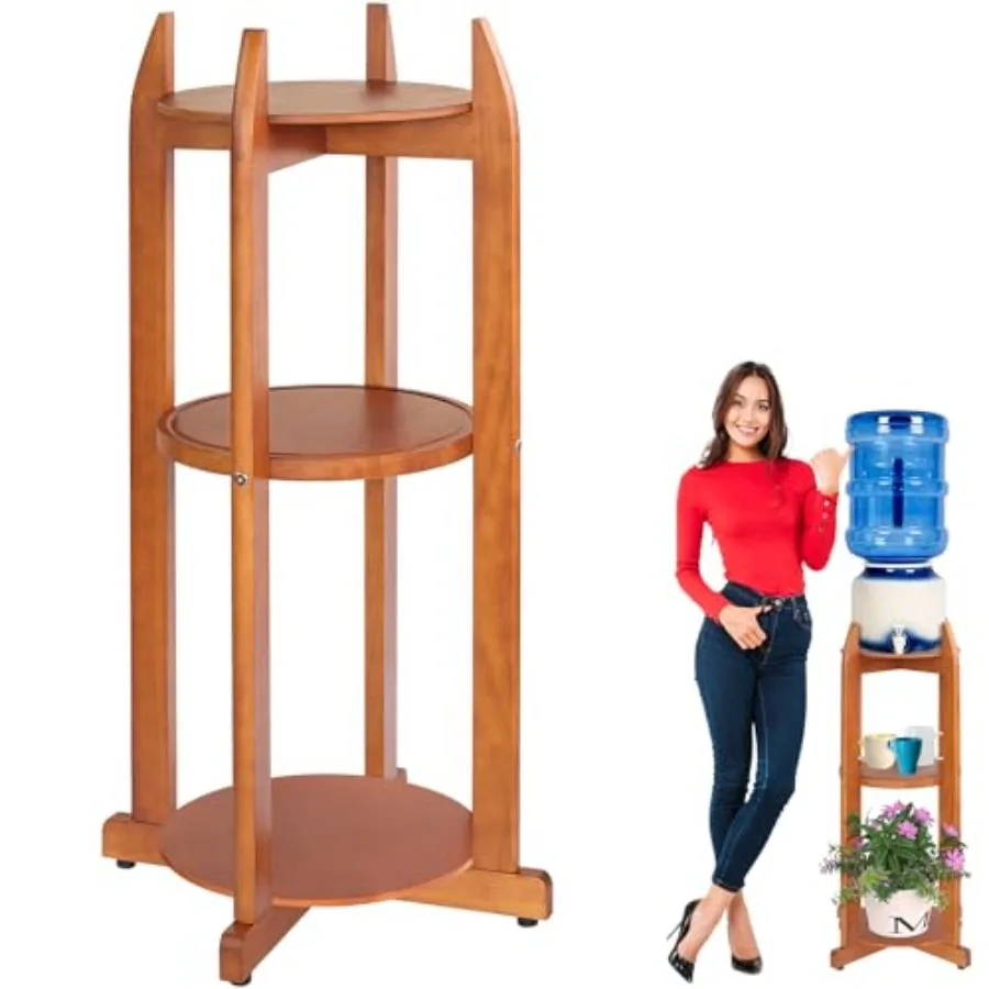 

Напольная подставка для диспенсера воды Solid Water Dispenser, высота 32,8 дюйма, ширина 11,2 дюйма, с 3 круглыми полками, для бутылей объемом 1-5 галлонов.