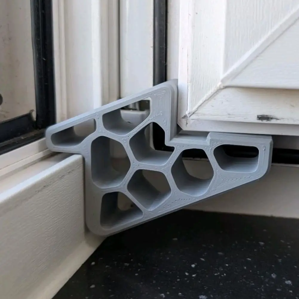 1–5 robuster Fenster-Türstopper, Keilabsatz, rutschfeste Balkontür mit Schienenstopper, einfach zu installieren, zum Entfernen von Türen, Anti-Wind-Halterung