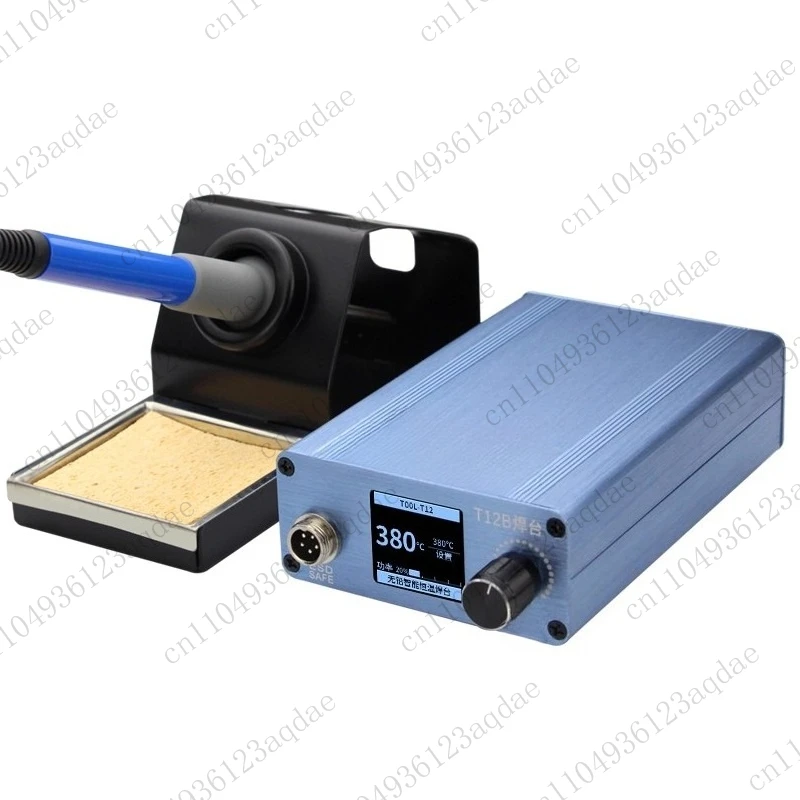 

T12 Electric Soldering Iron with Adjustable Temperature and Intelligent Soldering Station for Mobile Phone Repair, Priced At 75W
