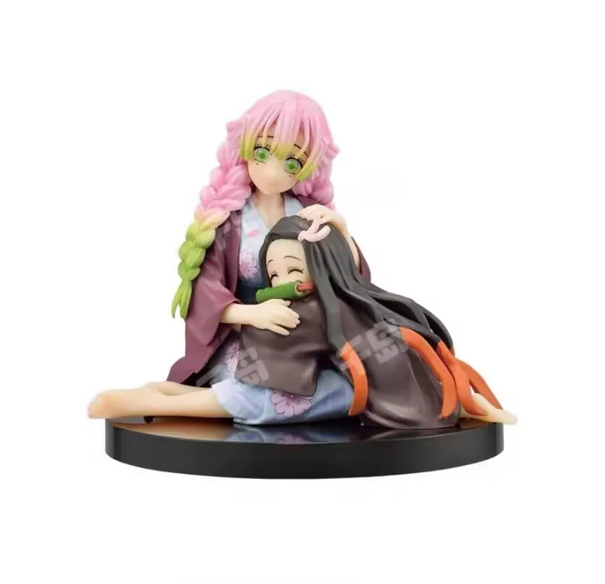 

No box In stock lowest price Japanese original anime PVC Kamado Nezuko/ Kanroji Mitsuri action figure collectible model toys