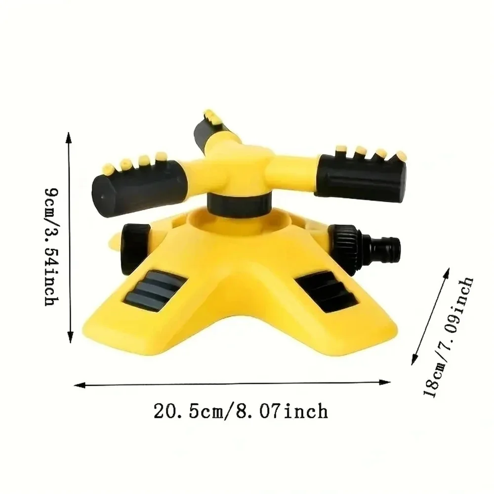360 Degree Automatic Rotating Water Pipe Set Garden Lawn Sprinkler Yard Large Area Coverage Watering Irrigation Sprayer