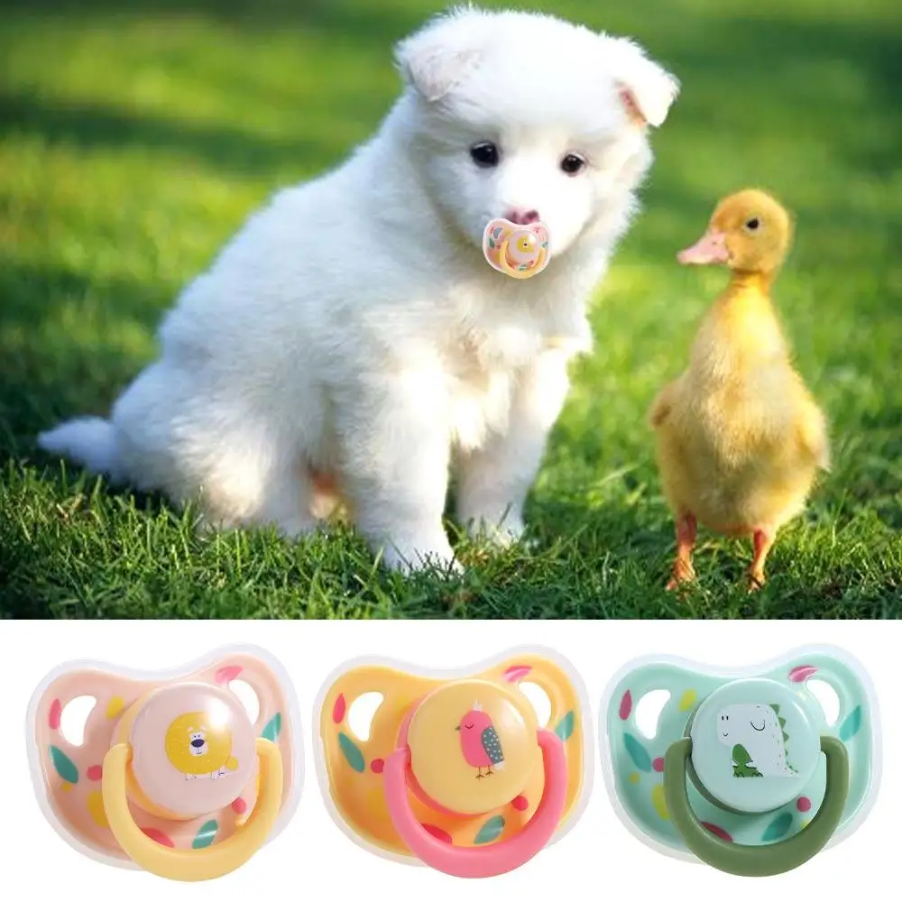 Bite Resistant Pet Silicone Pacifier Silicone Soft Clean Teeth Puppy Toys Cat Pacifier Chewing Pacifier Dogs Toys Pet Chew Toy