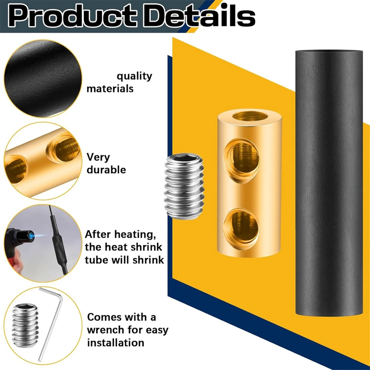 2025 + 15 مجموعات تحت الأرض سلك لصق عدة موصلات الأسلاك دعوى لسلك أقل من 12 Awg 60 أمبير الربط الأسلاك اتصال الجوز عدة