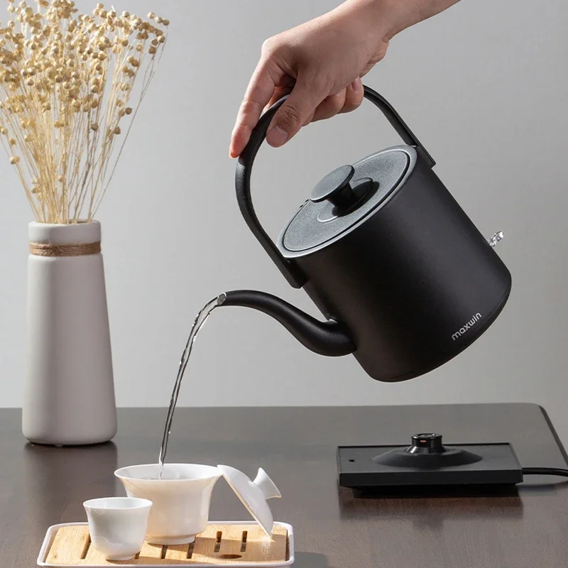 800ml Retro Electric Kettle Water Boiler 304 Stainless Steel Teapot For Home Office Hotel Tea Coffee STRIX Thermostat Safety