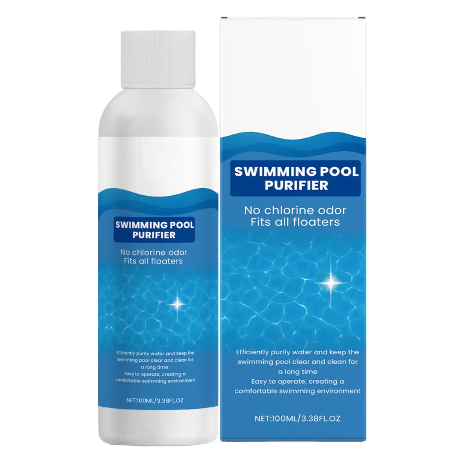 Picture 4: Clarifier for Swimming Pool Odor Removal Liquid 100ml Pool Water Clarifier Liquid for Over Ground Hot Tub Party Summer Winter