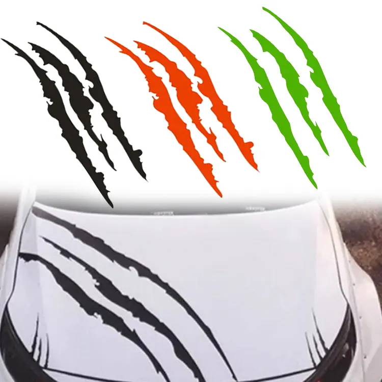 

Car Styling Ghost Claw Scratch Stripe Marks Headlight Decal Vinyl Decal Auto Body Decorative Stickers PVC Carving Vinyl Decal