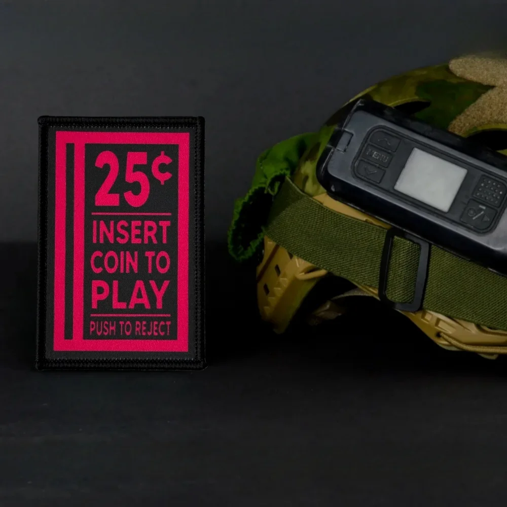 Parche moño táctico con gancho y bucle para mochila militar airsoft
