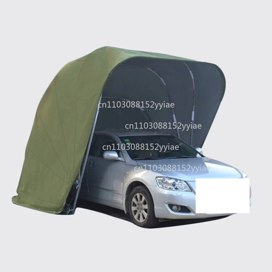 5.5-meter semi-automatic/automatic mobile garage sunshade folding and retractable carport, for vehicle protection