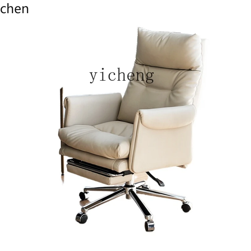 YFY  Genuine Leather Computer  Office Seating Desk  Lunch Break Executive  Study