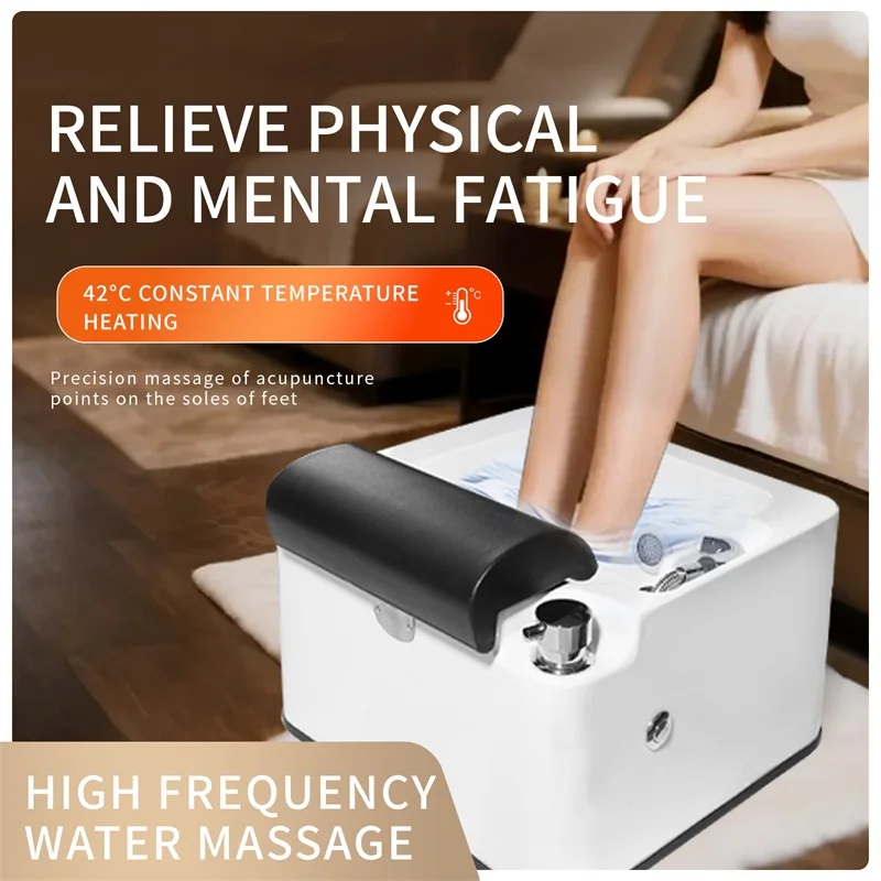 

Detoxifierring Footbath Spa Surging Massager Aqua Therapy Basin for Foot Care with Colorful Lights Relaxing Basin