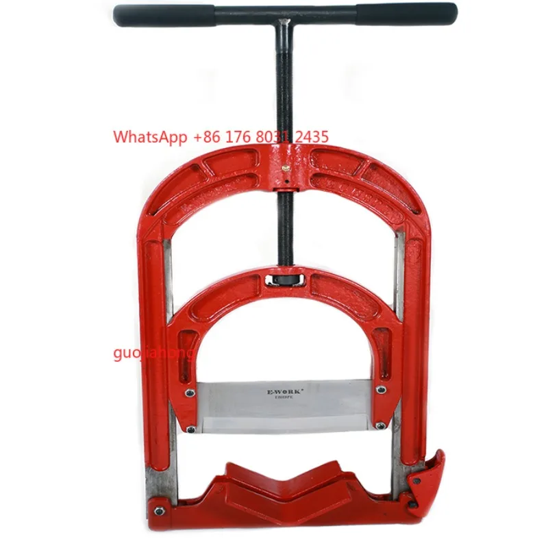 

wholesale EWork ECH8PE 3-8 Inch Manual PE Pipe Guillotine Cutter Pipeline Cutting Tool