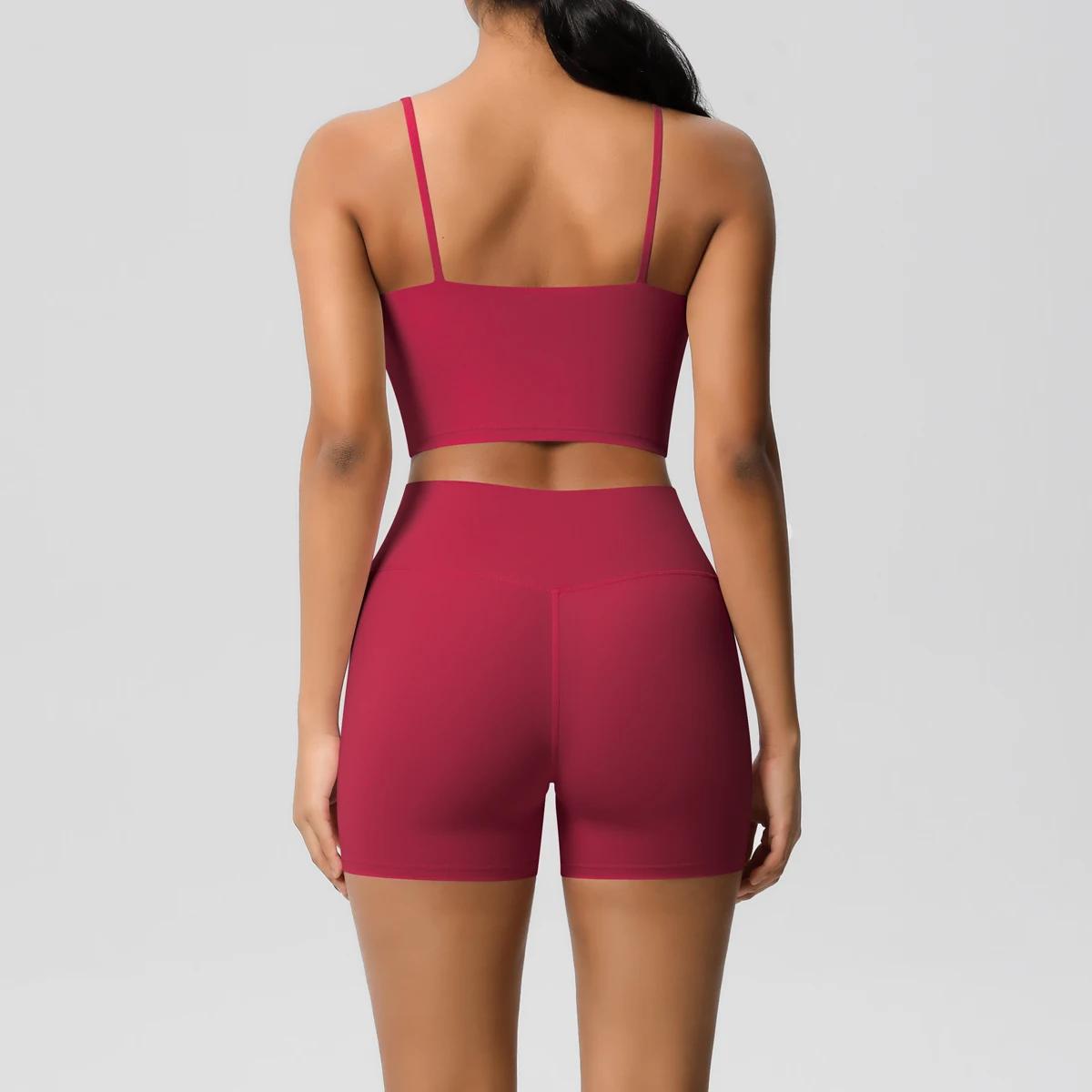 2 Piece Yoga Clothes Women 2pcs Patchwork Sport Yoga Suit Sports women's yoga bra Quick Drying Cycling Workout Gym Shorts