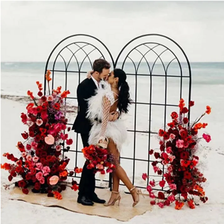 Wedding Arch Screen Flower Stand Wedding Background Decoration Balloon Arch Birthday Party Decor frame