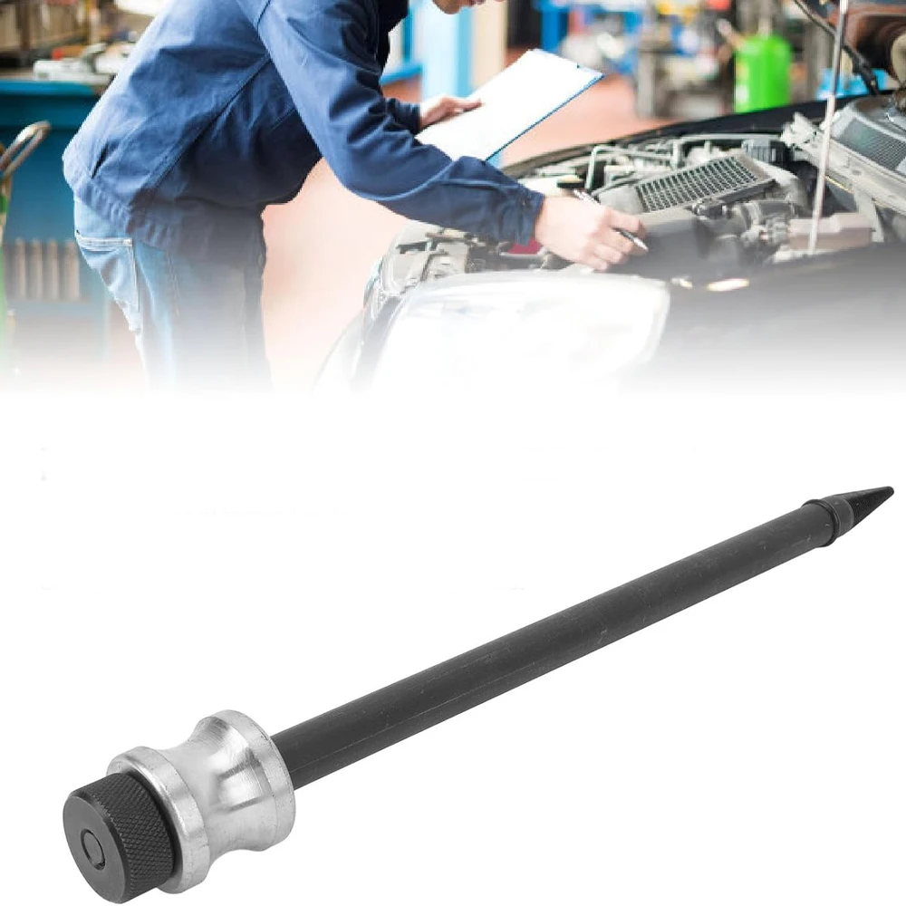 Car Repair Fuel Injector Seal Puller Tool Set with Slide Hammer Steel Cone Thread Tip for Copper Washer Gasket Removal Universal