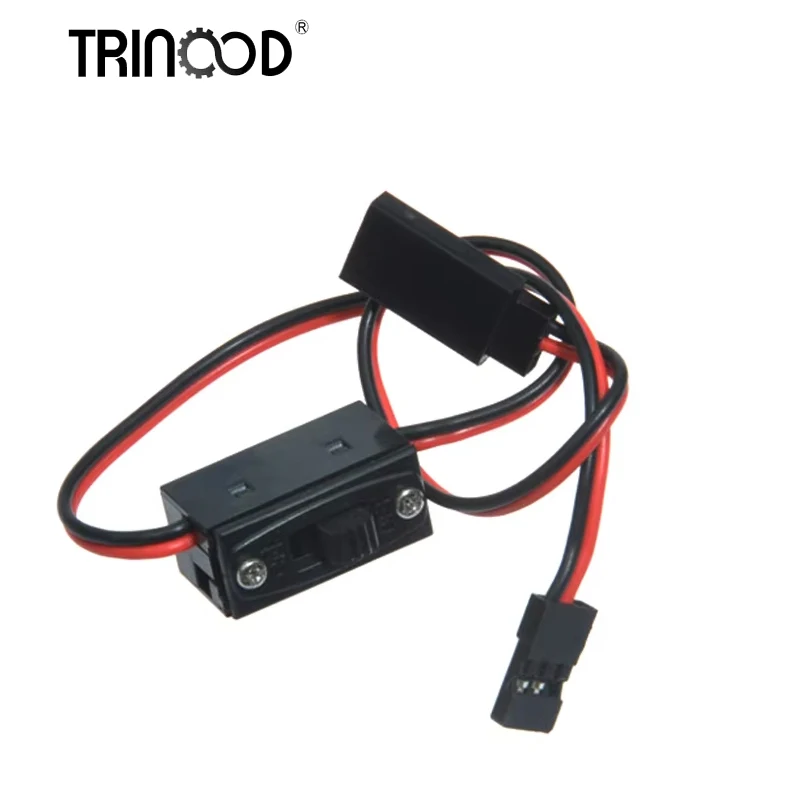 TRINOOD RC Switch JR Futaba Connector On- Off with Spare Male Plug For RC Car Plane Helicopter LED Light Control Power Switch