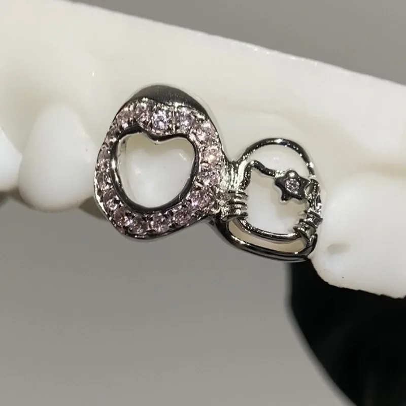

Tooth decoration love window full of diamonds Y2K style jewelry tooth decoration