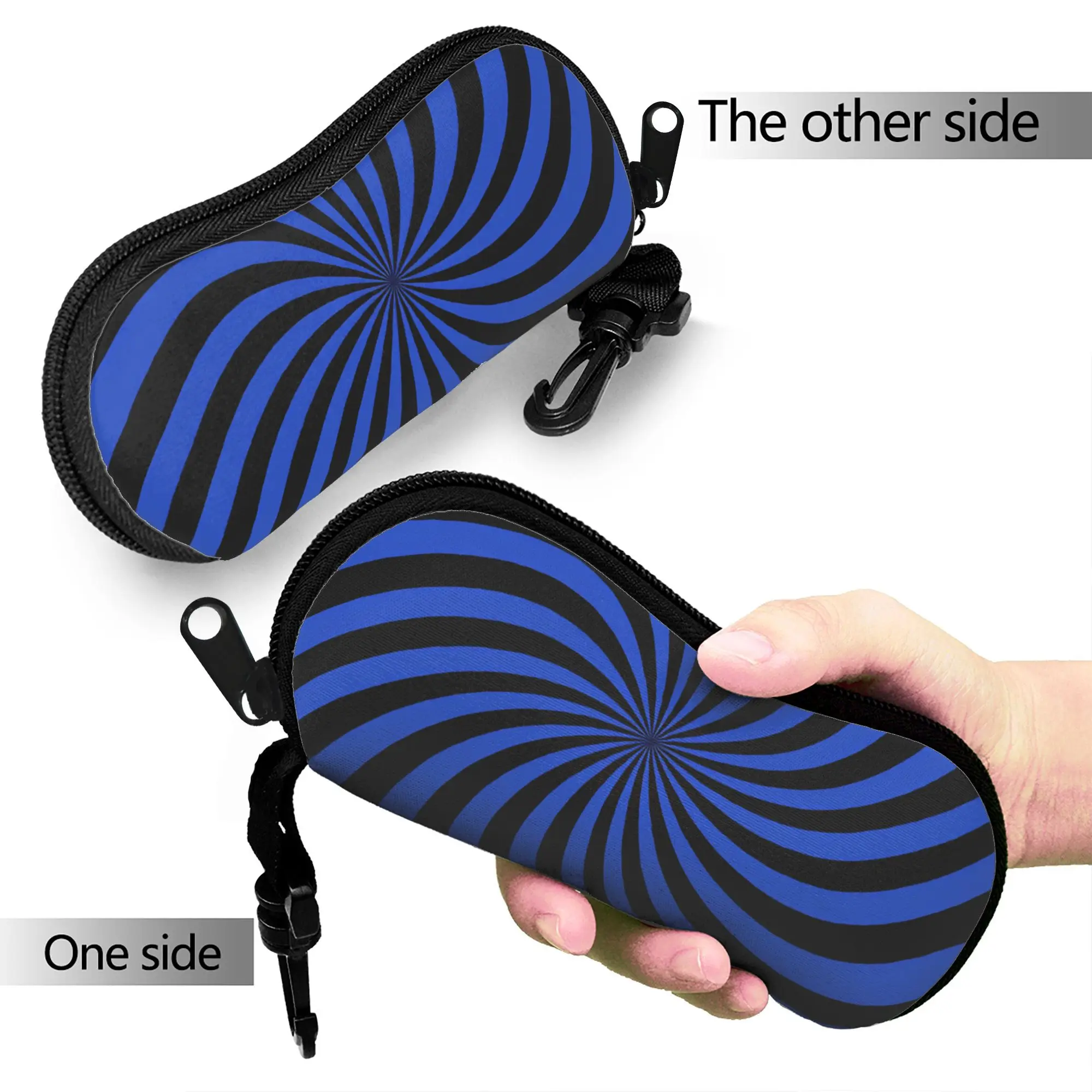 Abstract Swirl Disorder Glasses Case  Original Sunglasses Pouch Cute Outdoor Glasses Box Men Women Eyewear Box