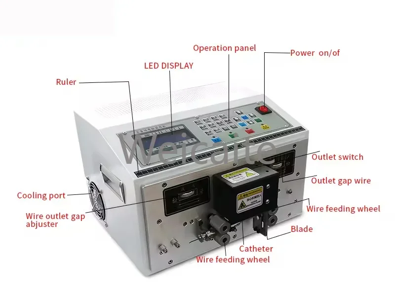 High Speed Automatic Computer Cable Cutting and Stripping Machines for Various Wire Sizes and Multicore Cables