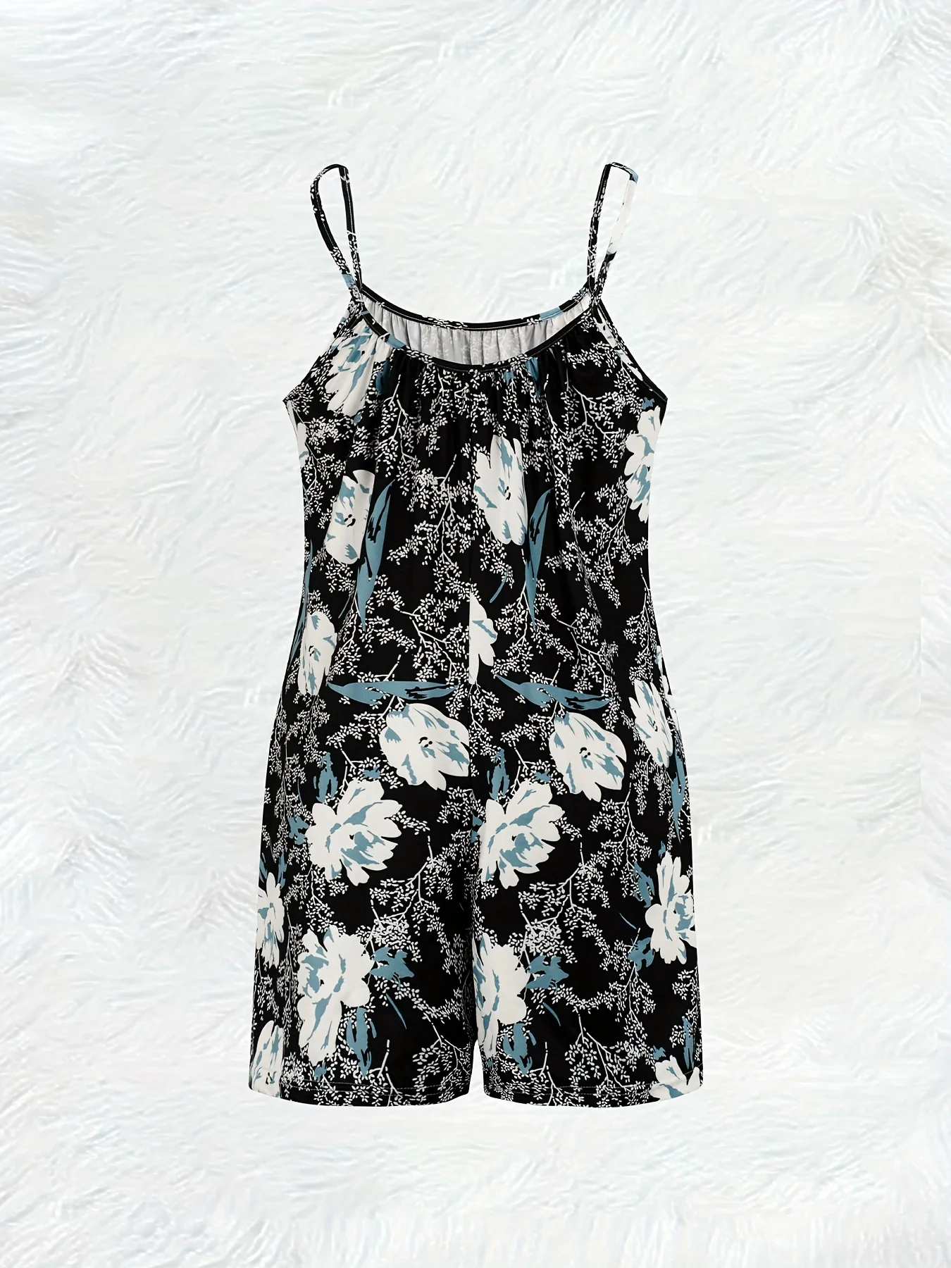 Printed Design Women's Floral - Romper Floral Print ulasan dan harga