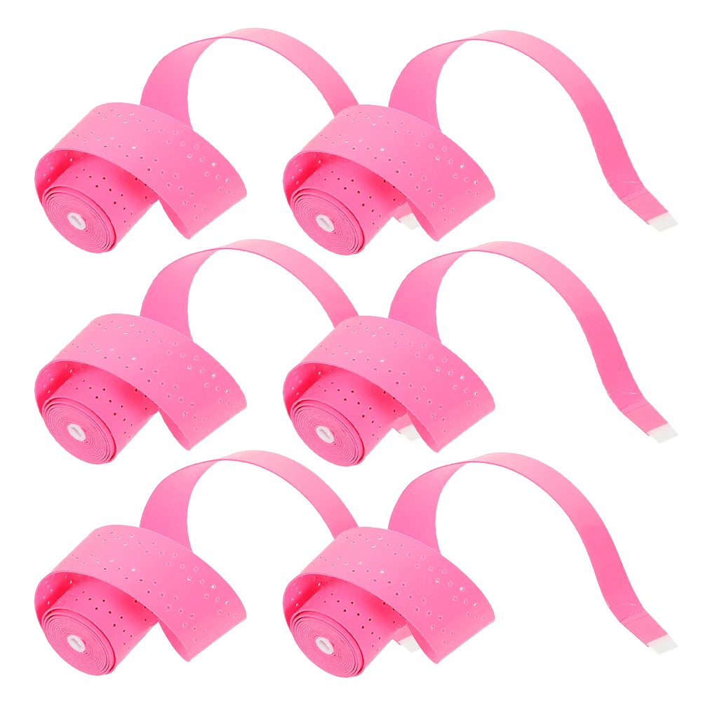 

6pcs 6 Pieces Drumstick Grip Tape Anti-Slip Sweat-Absorbing Wrap Bright Fluorescent Pink Drum Accessories Ergonomic Handle Wraps