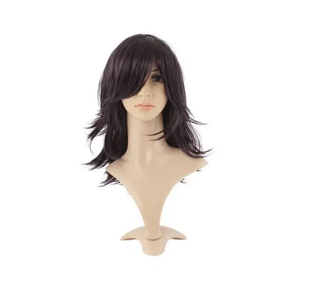 

Long Straight Full Wigs With Bangs Layered Cut Synthetic Brown Halloween Cosplay Party Wig