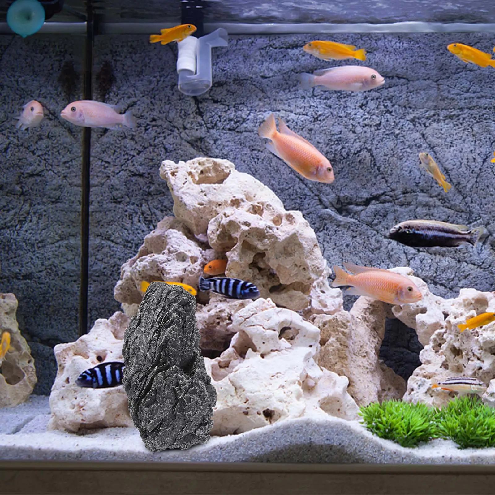 

Декоративный камень для аквариума из высококачественной смолы с реалистичной текстурой, украшение для аквариума, террариума, бонсай