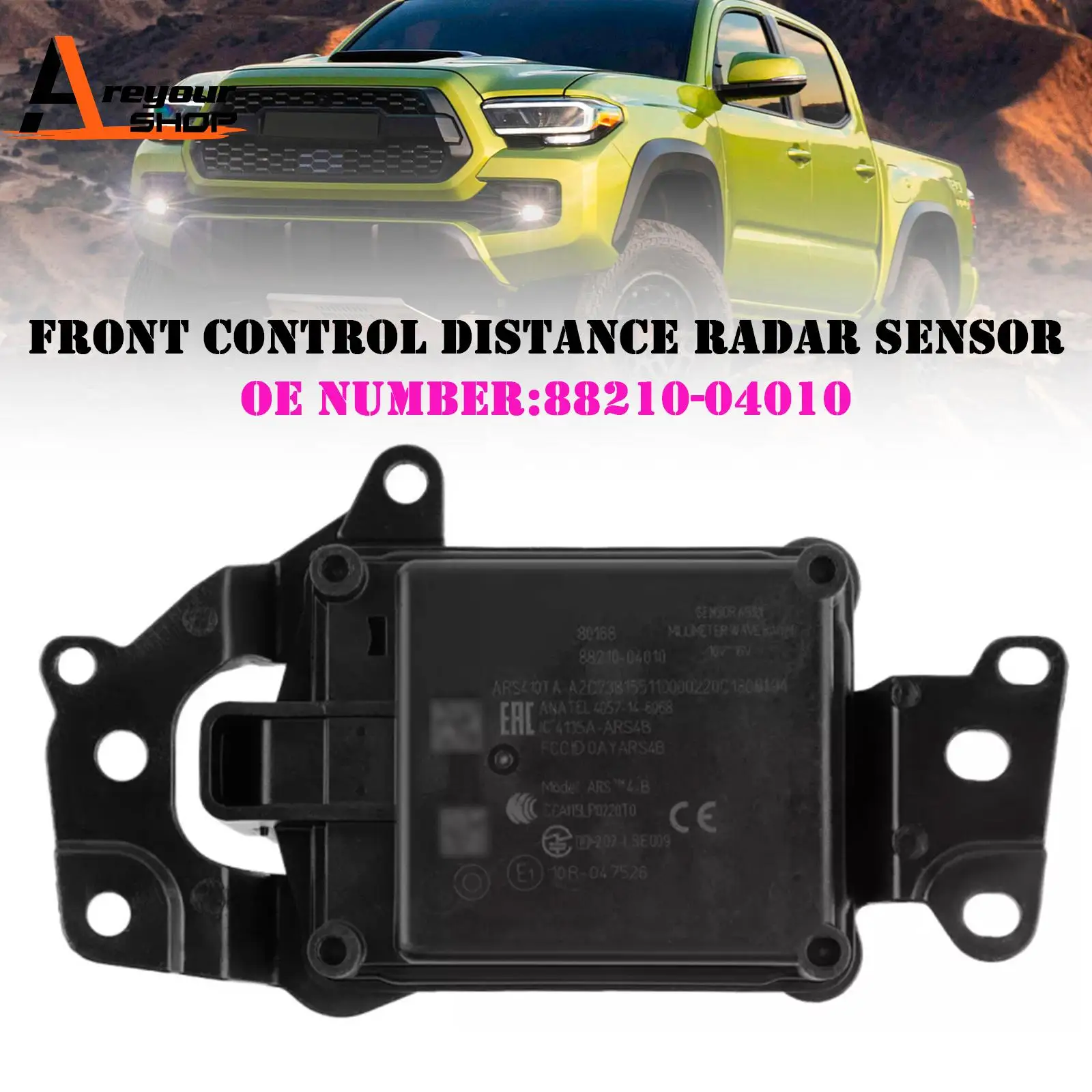 

Передний радар датчика расстояния 88210-04010 для Toyota Tacoma 2018 2019 2020 2021 2022