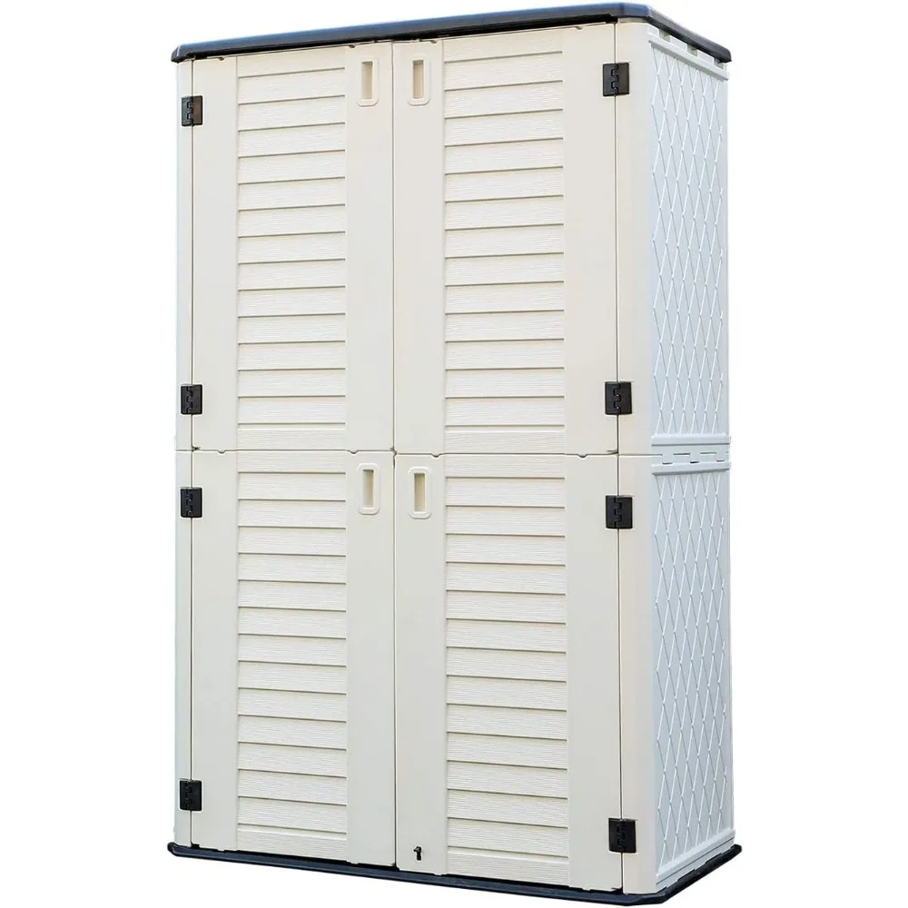 

Storage Shed Weather Resistance, Multi-Purpose Outdoor Storage Cabinet Waterproof, Outdoor Storage Cabinet (white) Freight free