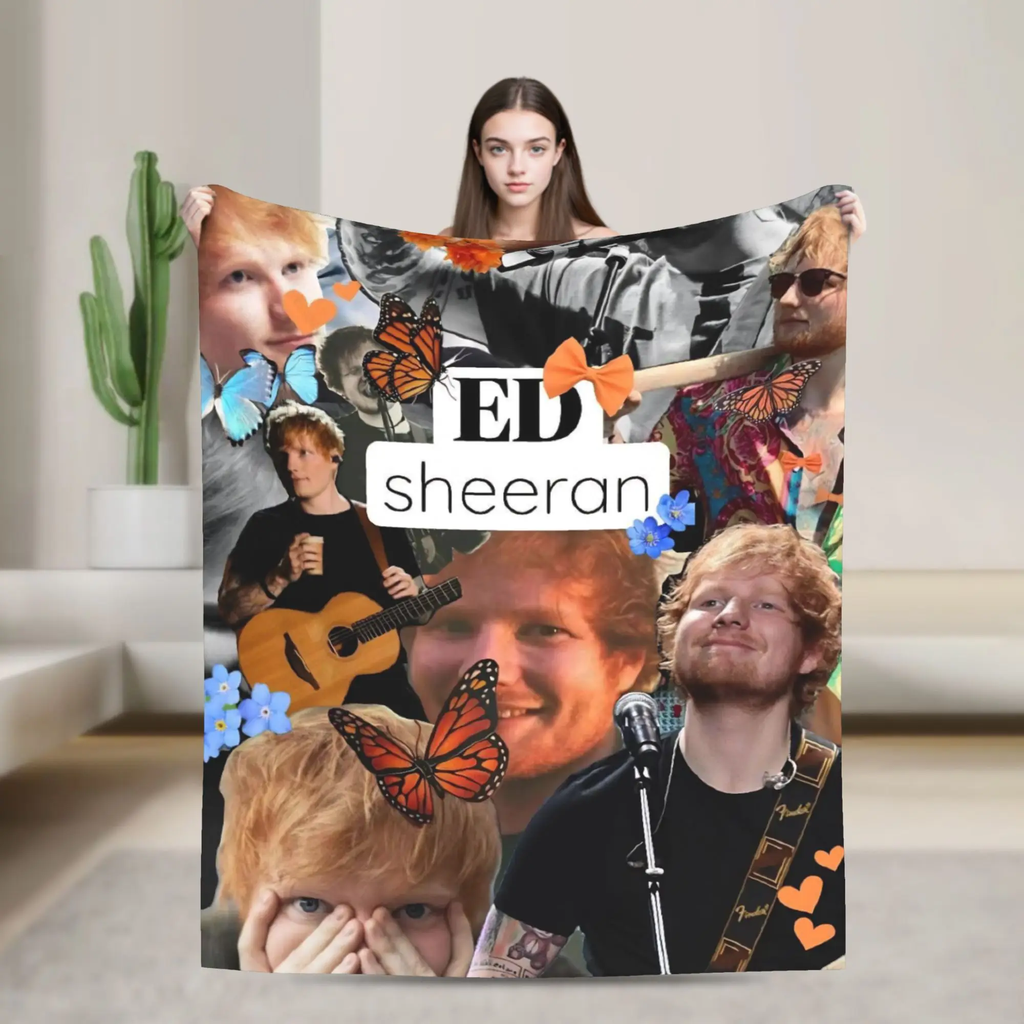 Ed Sheeraned Loop Tour 2026 رمي بطانية للأريكة بطانية قطيفة ناعمة 50x60 بوصة أحجام متعددة المفرش لجميع المواسم