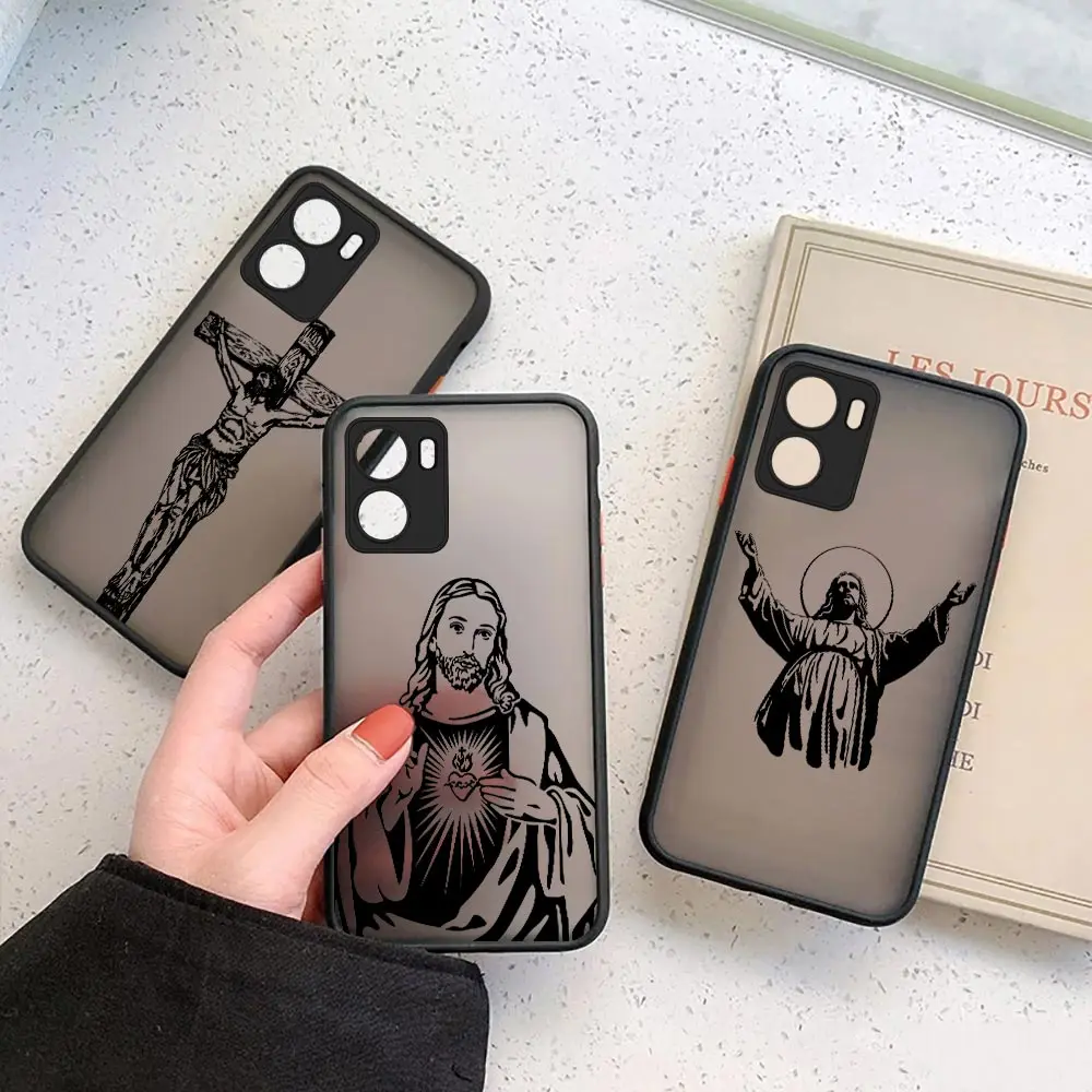 Faith Christian Religious Jesus Matte Case for VIVO Y93 Y91 Y77 Y76 Y75 Y73 Y72 Y71 Y53 Y52S Y50 Y35 Y22 Y21 Y20 Z1 Z6 5G Cover