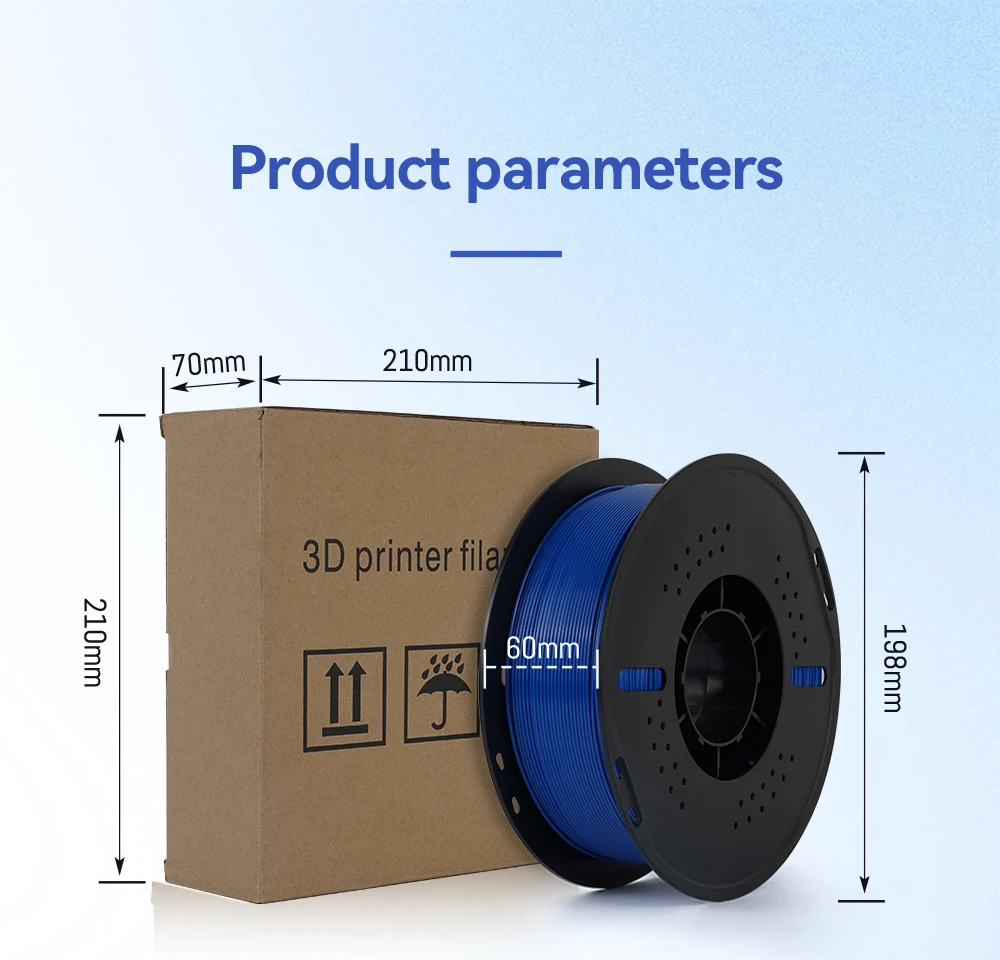 3D-Drucker-Filament 1kg 1,75mm PETG Hochpräzises Langlebiges Material für ELEGOO/CREALITY/Bambu Lab FDM-Drucker Mehrfarbiges Filament – Detail 10