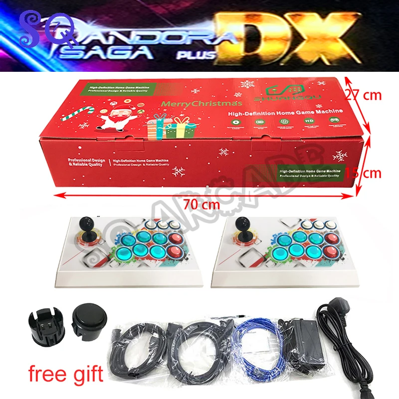 3D Pandora Saga DX 5000 In 1 Console Arcade Machine Game Box With USB LED HDMI/ VGA Output For Arcade joystick Game cabinet