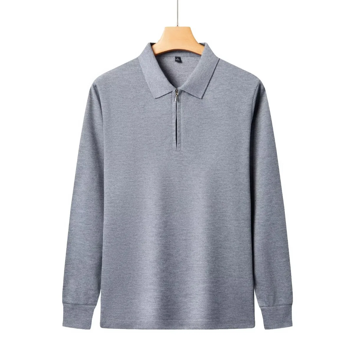 Outdoor Function Ultrafine Warm Fleece 3D Tailored Pressed Glue Collar Autumn Men's Half Zip Long Sleeve  Shirt Base Layer