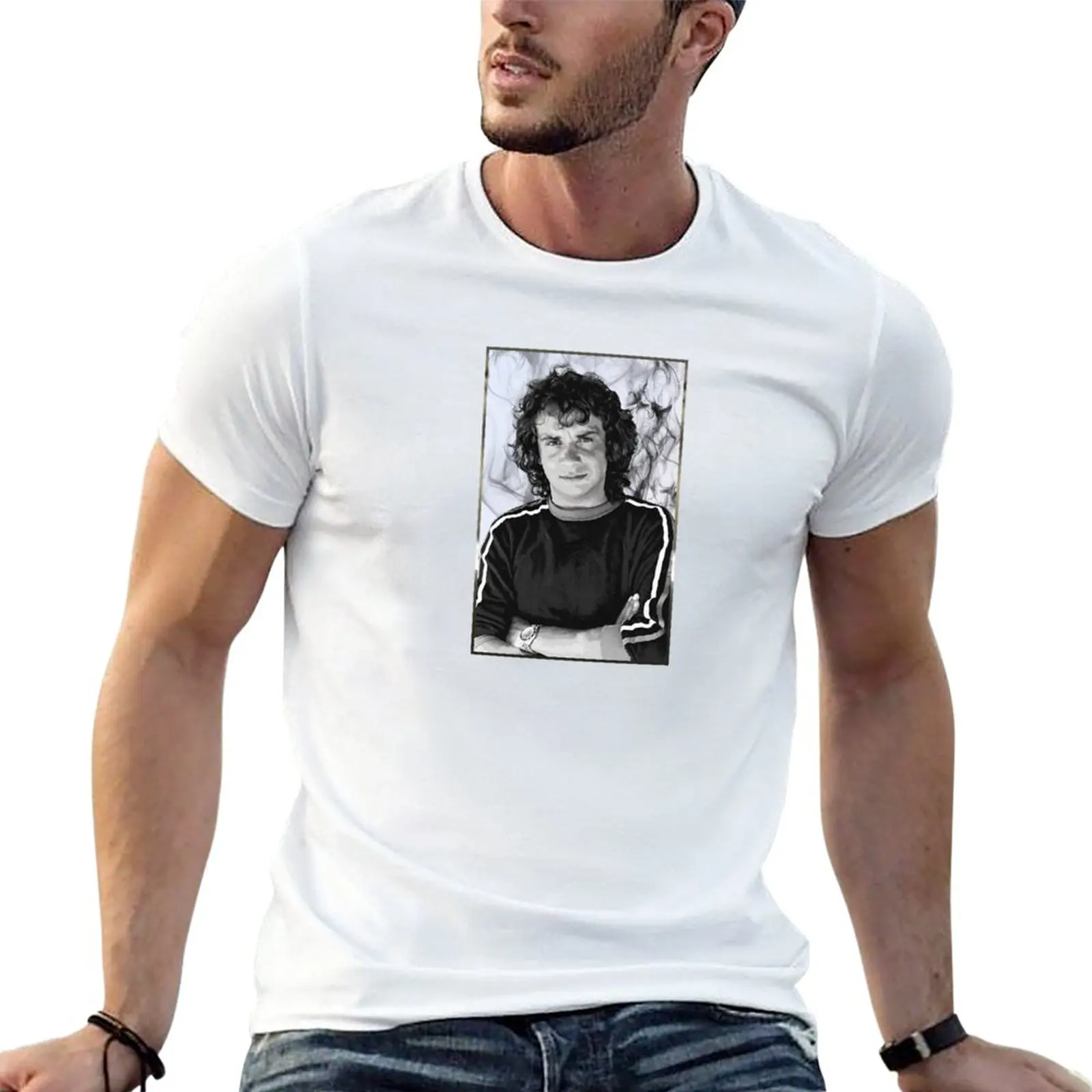 

New Michel Sardou n°2 drawing way T-Shirt blanks customs design your own Blouse mens fashion