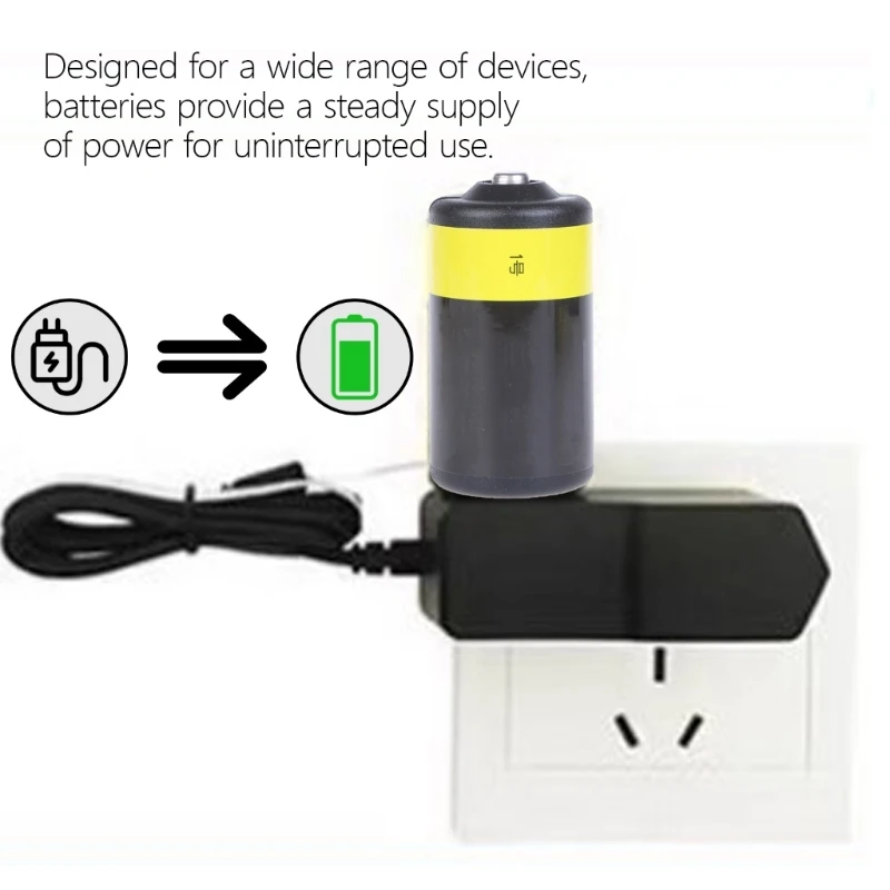 อะแดปเตอร์จ่ายไฟแบตเตอรี่เซลล์ LR20 D การเปลี่ยนแบตเตอรี่ 1.5V