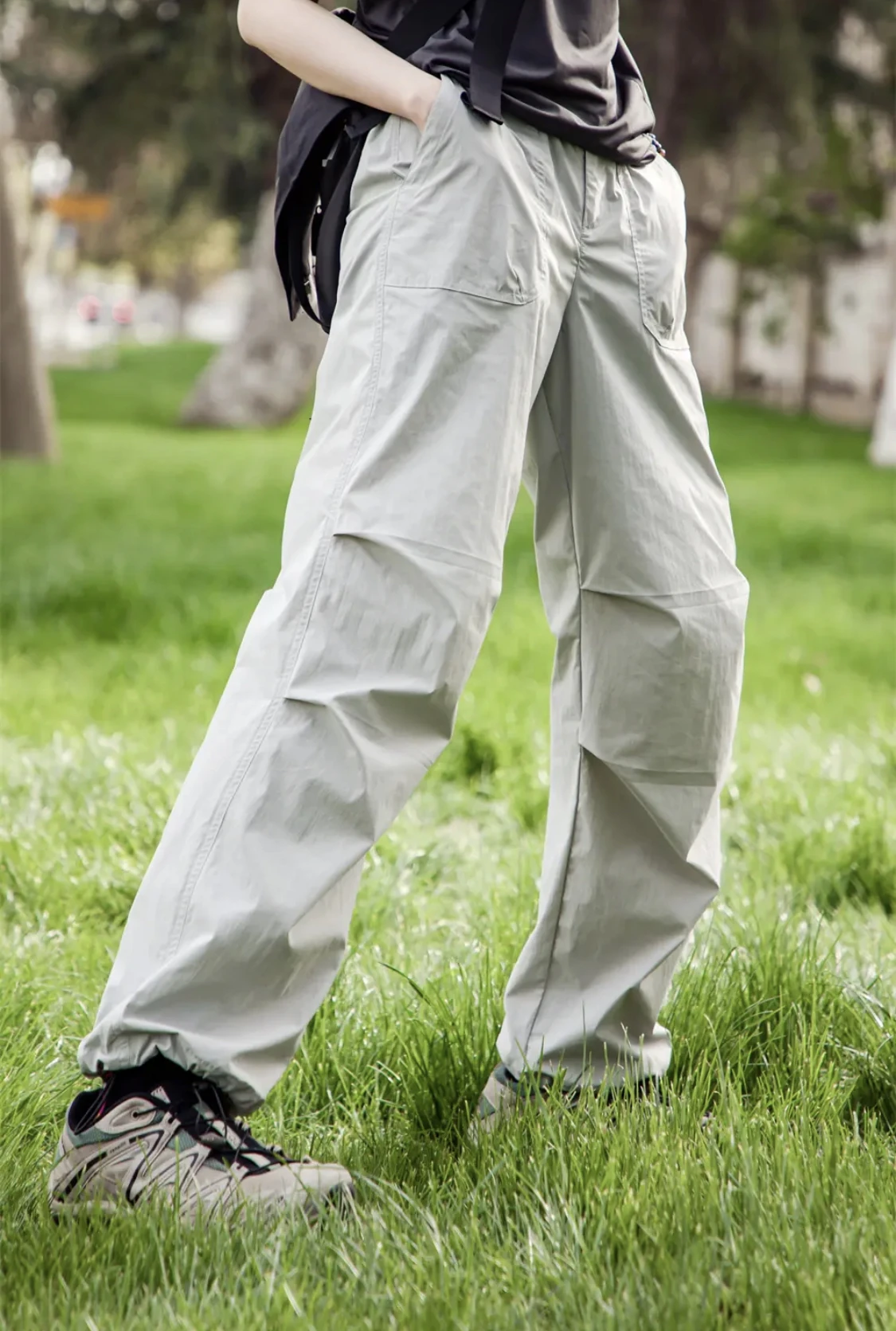 

New Spring Summer Ultra-Light Soft ell Men's Casual Pants Outdoor Sports Faion Urban Sle Straight Leg Lengthened Trousers