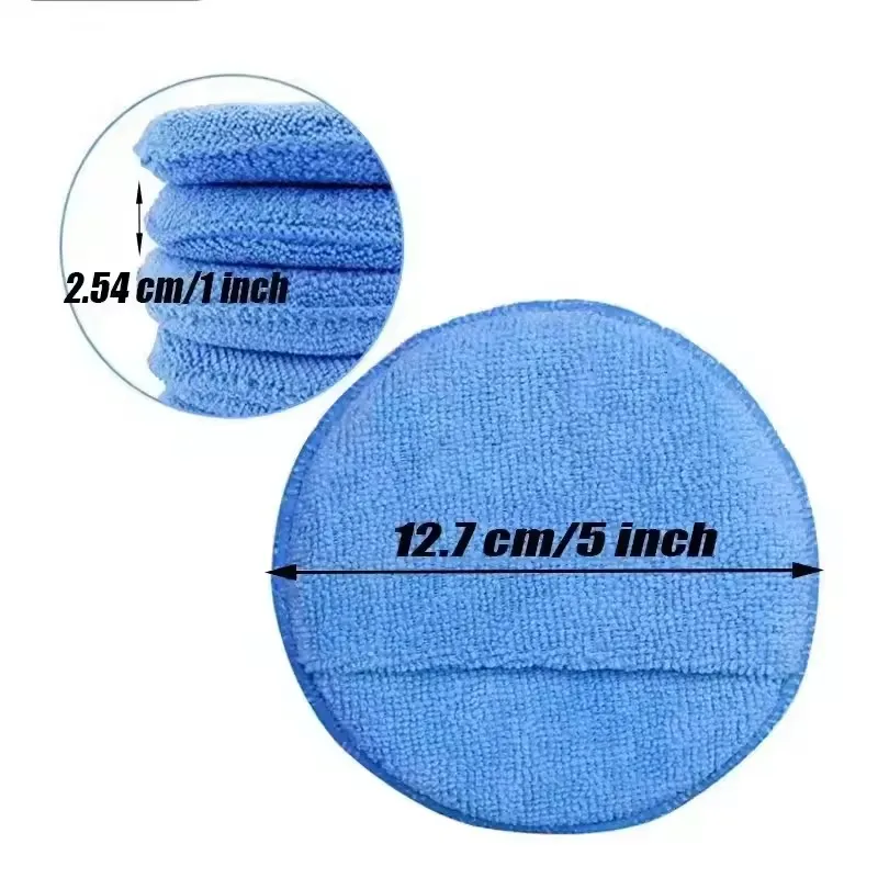 10/1Pcs Soft Microfiber Car Wax Applicator Mitts Polishing Sponge Wax Foam Car Wax Applicator Pad Car Detailing Cleaning Tools view 6