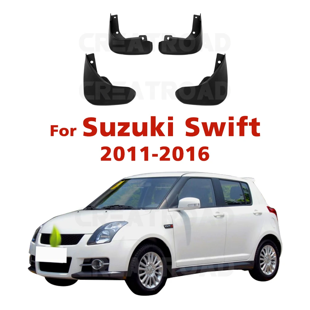 Front Rear Mud Flaps For Suzuki Swift 2011 -2016 2012 2013 Fender Splash Guards Mudguards Car Accessories