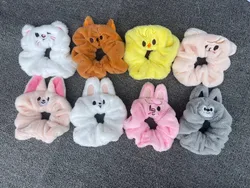 SKZOO Bang Chan Lee Know Felix Cartoon Embroidery Hair Rope High Quality Elastic Hair Ring Fan Exclusive