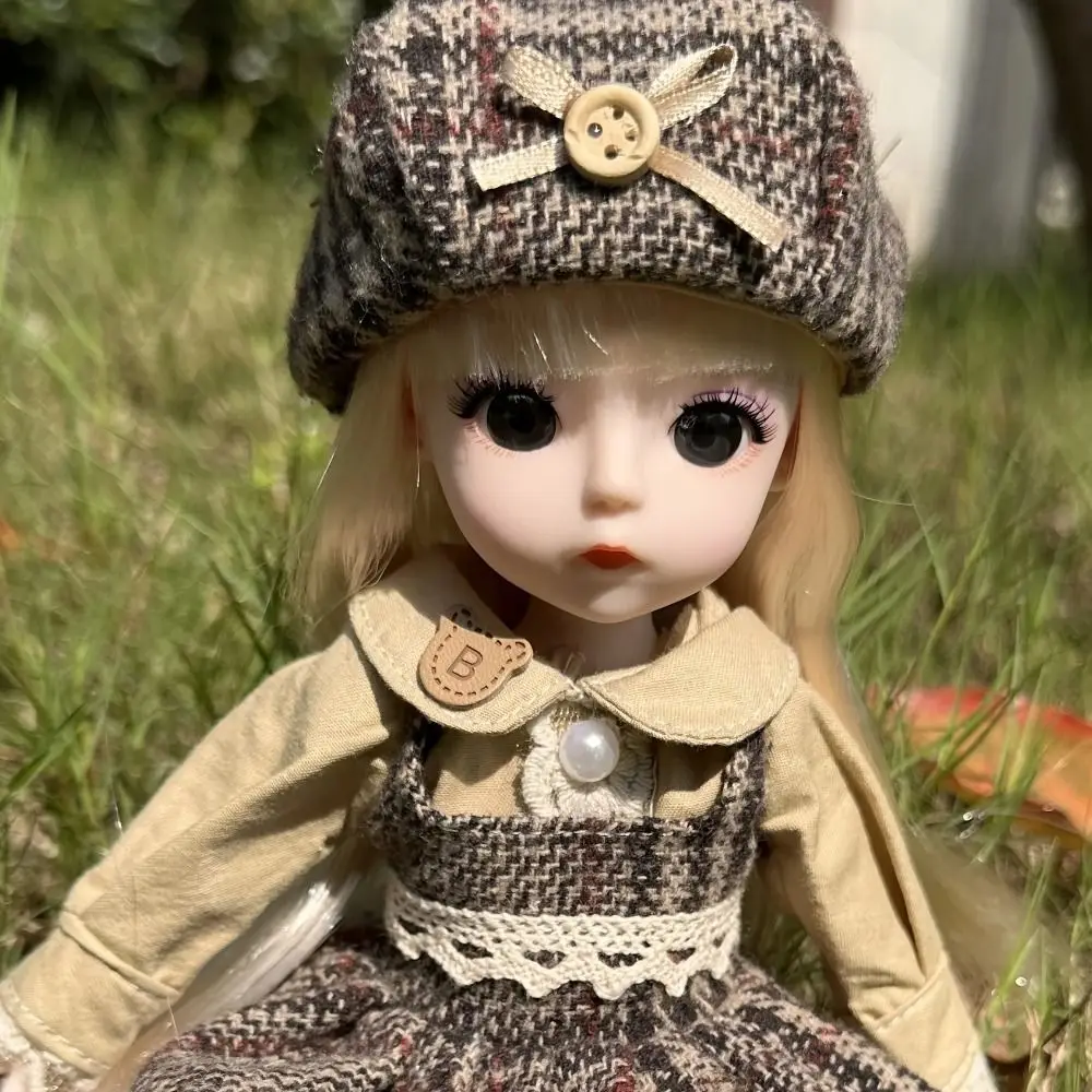 طقم فستان بتصميم عصري مع أحذية، فستان جميل، ملابس بديلة، إكسسوارات قبعة، فستان أميرة، ملابس تغيير لدمى BJD