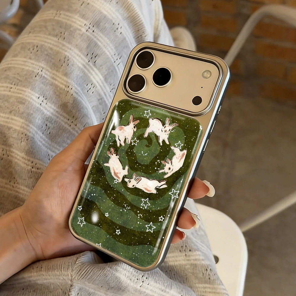Grüner Wald Kätzchen Gummihülle für iPhone 15 17 13 Pro Max Phone 11 12 ProMax 14 15 16 Plus Hüllen Stoßfeste Luxus-Schutzhülle – Detail 4