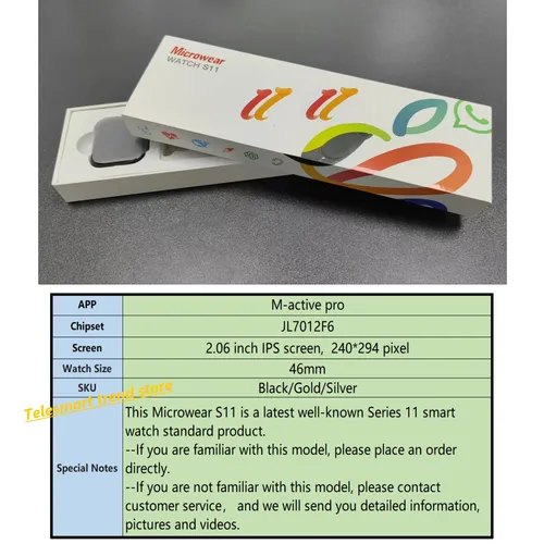 Serie 11 Microwear S11 Reloj Inteligente 46 Mm Tamaño Iwo