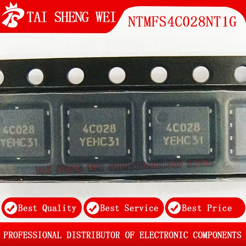 10pcs NTMFS4C028NT1G 4C028 30V 16.4A 52A NTMFS4C029NT1G 4C029  30V 15A QFN28 QFN-28 New Original