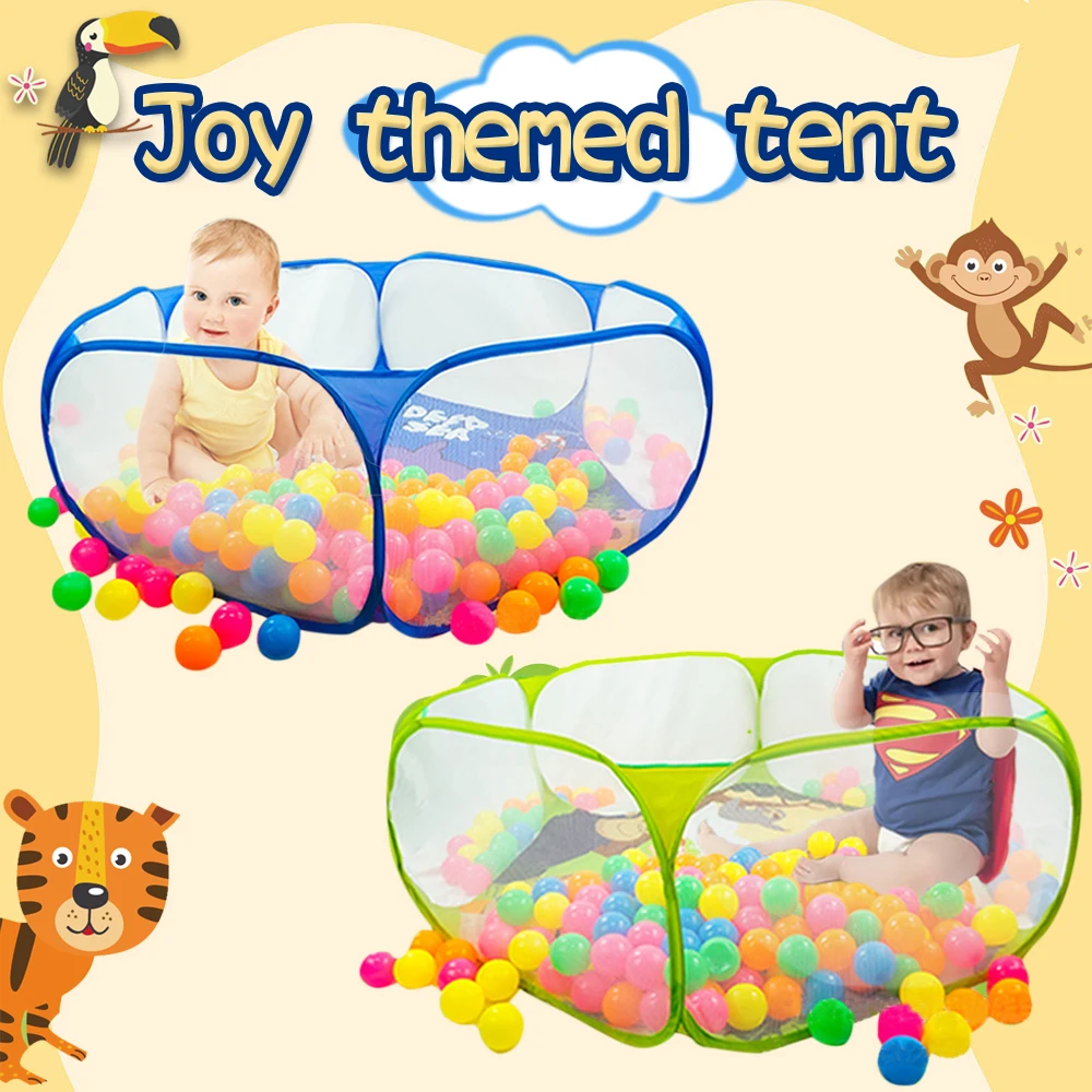 Tente de fosses à balles de dessin animé portable, facile à installer, rangement simple, intérieur, extérieur, camping, jouets de sport