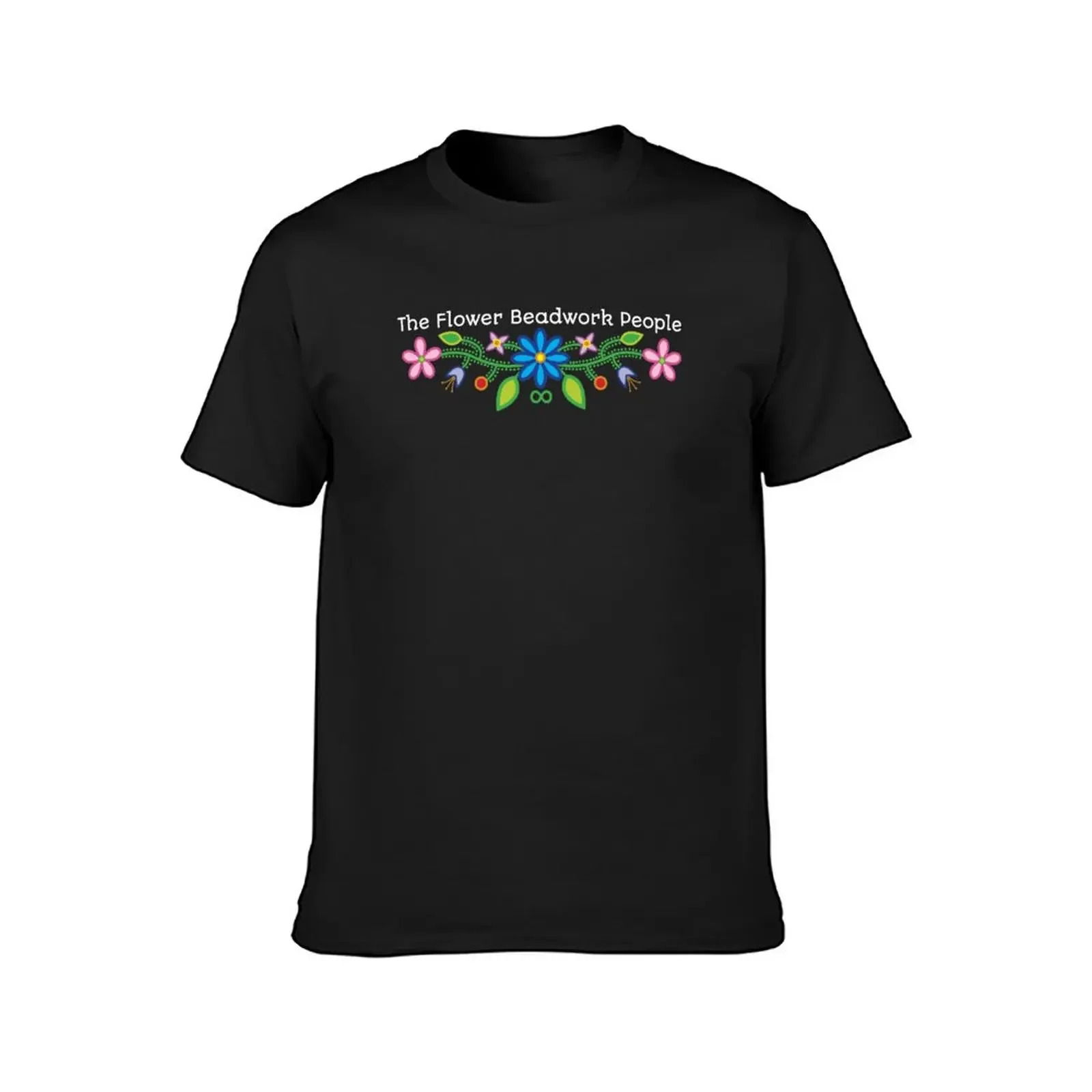 The Flower Beadwork People T-Shirt heavyweights anime clothes mens graphic t-shirts big and tall