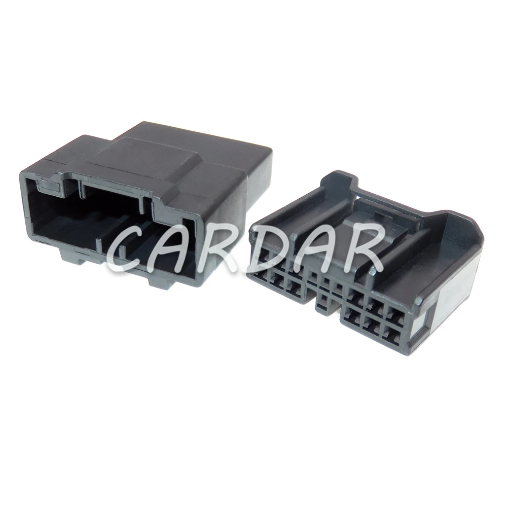 1 Set 16 Pin Auto Replacement Connector Car Male Female Docking Electrical Socket AC Assembly Plastic Housing Unsealed Adapter