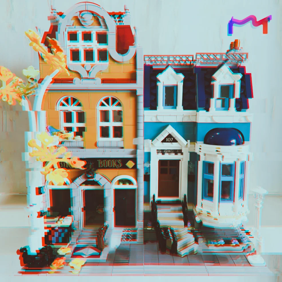 2026 New Hot Toys 2504pcs Street View Downtown Book-shop Modular Buildings Building Block Puzzle Model Birthday Ornament Gift - view 5